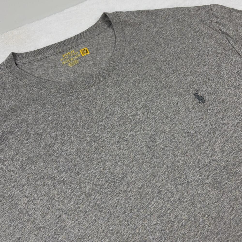 Polo Ralph Lauren Shirt Mens 4XLT Gray Short Sleeve Tagless Cotton Logo